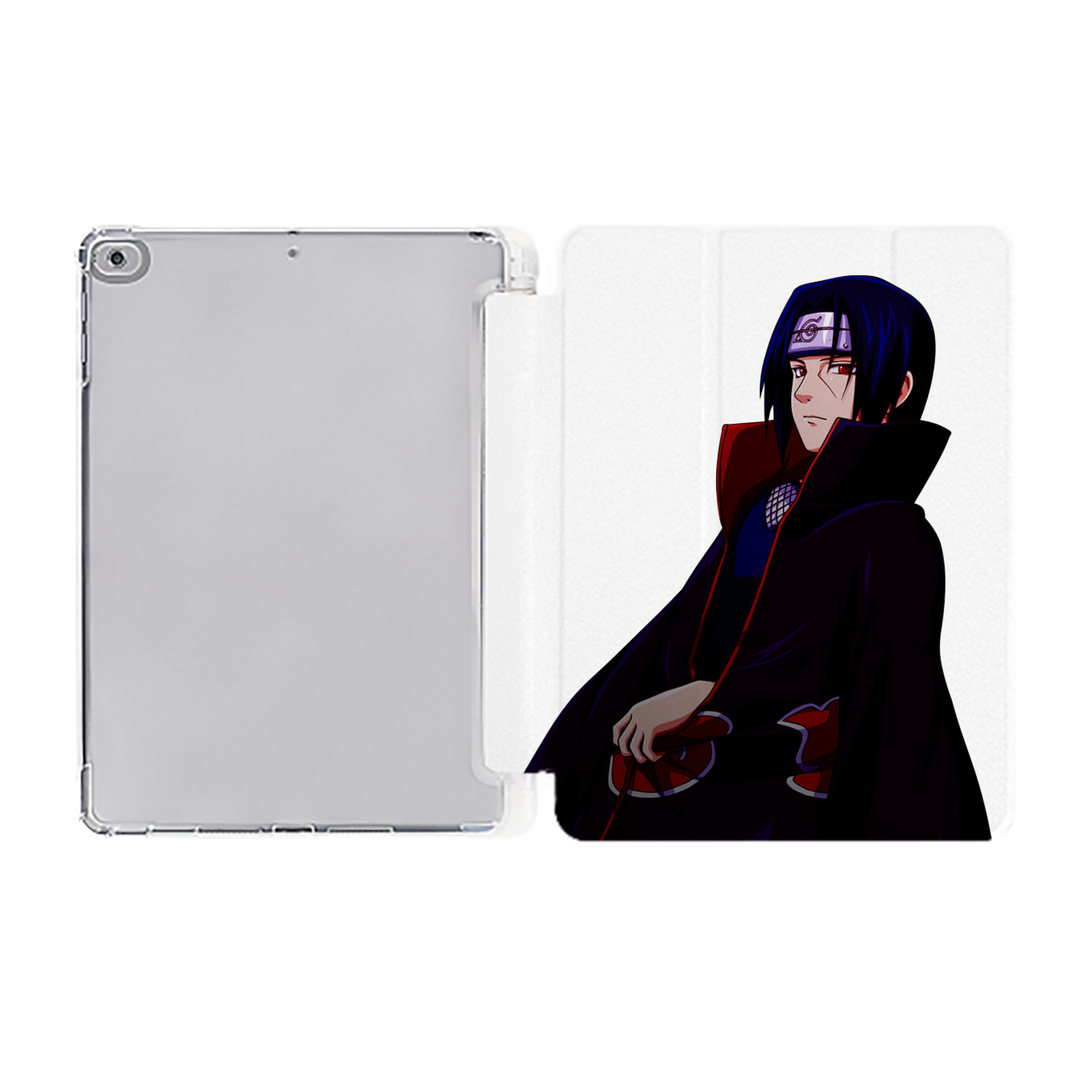 （画像用） NARUTO -ナルト- うちは イタチ Uchiha Itachi IPad ケース ペン収納付き 三つ折りスタンド PUレザー×シリコン 対応機種9.5/10.5/10.9インチ